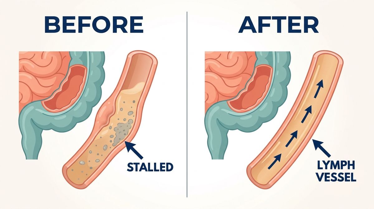A single-panel, clean, BRIGHT, MODERN, flat vector editorial medical illustration on a soft off-white background, NOT ph