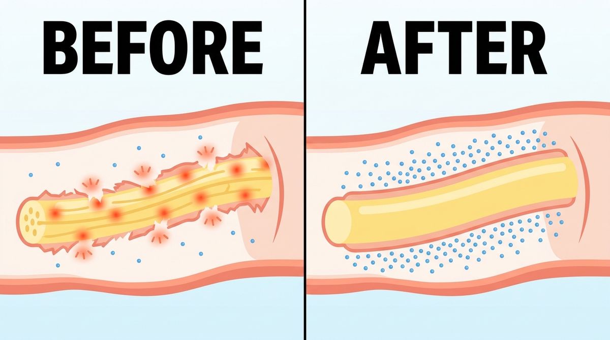 A single-panel, clean, bright, modern editorial medical illustration in flat modern vector style, NOT photoreal, NOT dat